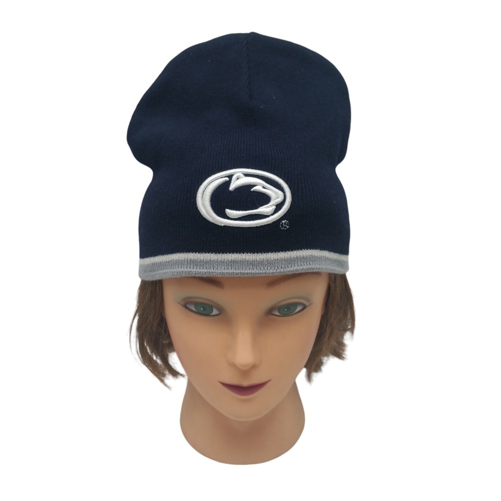 Penn State Blue & Grey Beanie knitted hat Nittany‎ Lions